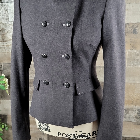 Elie Tahari Double Breasted Wool Blazer - Picture 12 of 16